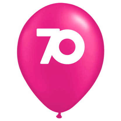 Bild von Motivballon 70 Pink